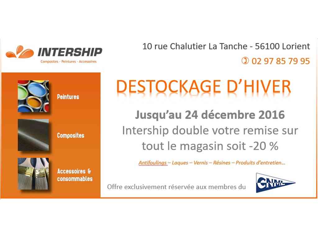 Déstockage d’hiver chez INTERSHIP