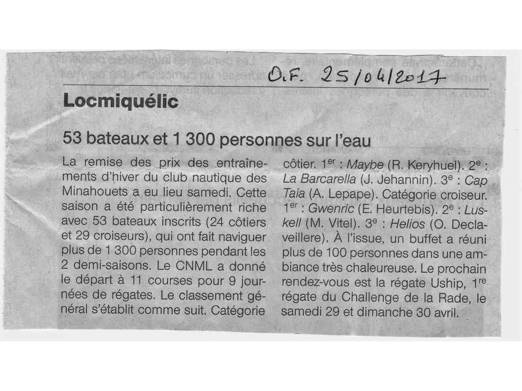 Ouest-France parle du CNML