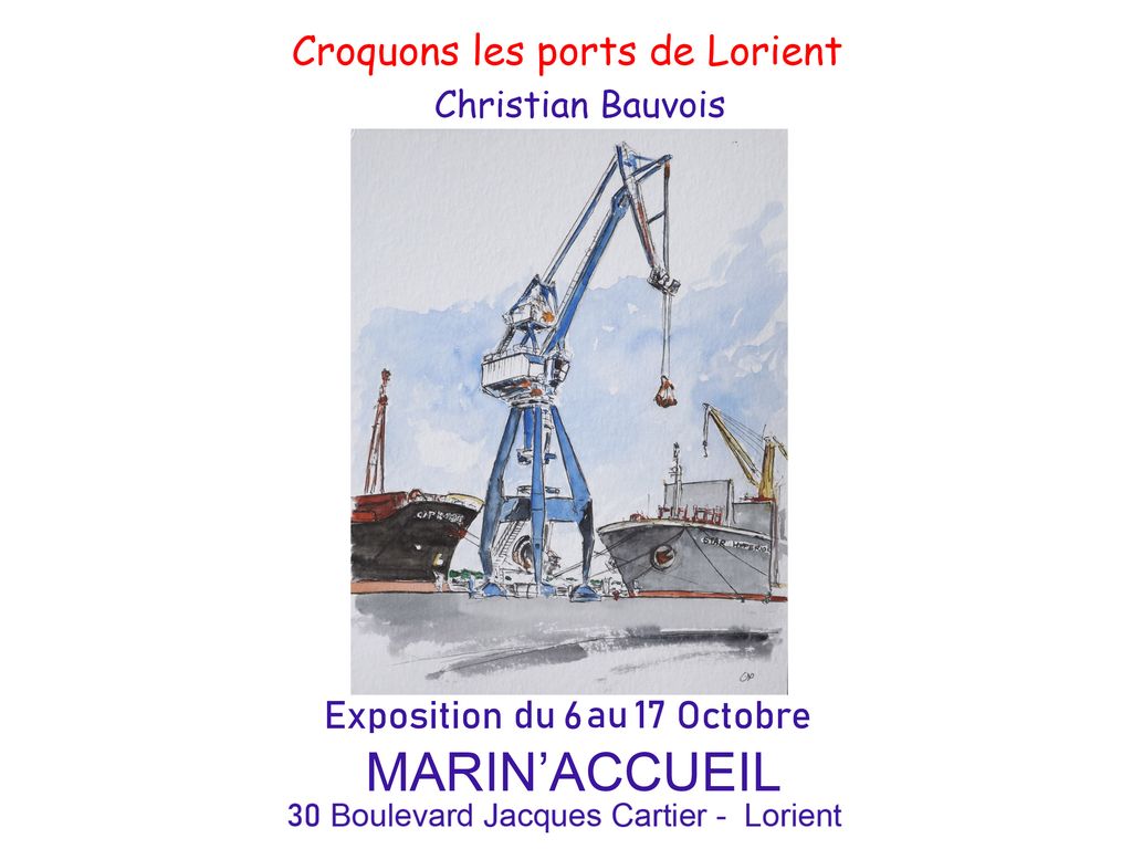 Exposition: Croquons les ports de Lorient