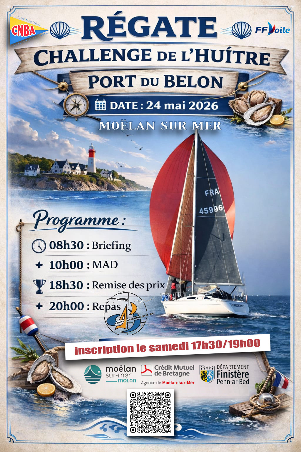 Challenge de l&rsquo;huitre au Bélon le 24 mai