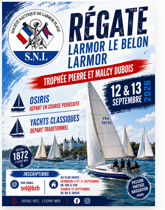 REGATE: LARMOR / LE BELON /LARMOR